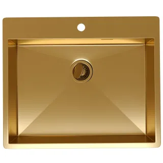 Мойка кухонная Reflexion Iseo 60-GD RX2260GD брашированное золото